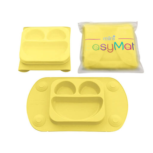 EasyMat Mini Portable Baby Suction Plate - Buttercup