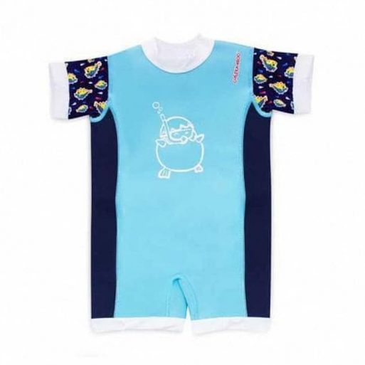 Cheekaaboo Chittybabes Suit - Light Blue / Puffer Fish L(18-30m)