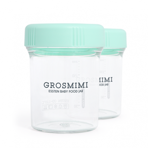 Grosmimi Essten Baby Food Jar 250ml - Aqua Green