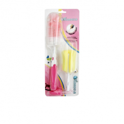 Kandila Bottle Brush 3in1 with Sponge Pink