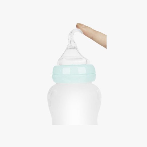 OONEW Silicone Baby Bottle with Spoon Feeder