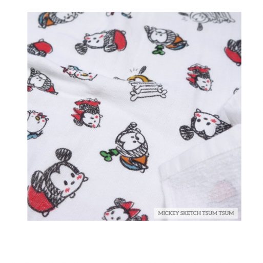 Little Palmerhaus Tottori Baby Towel Tsum Tsum - Mickey Sketch