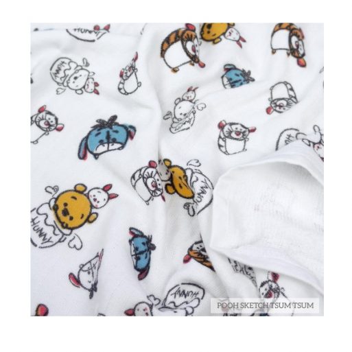 Little Palmerhaus Tottori Baby Towel Tsum Tsum - Pooh Sketch