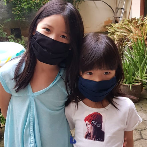 Masker Kain Anak Dengan Kawat Hidung