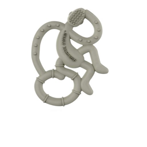 Matchstick Monkey Mini Teether - Grey