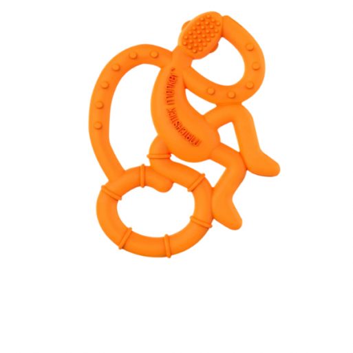 Matchstick Monkey Mini Teether - Orange