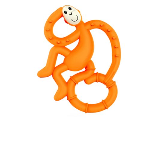 Matchstick Monkey Mini Teether - Orange