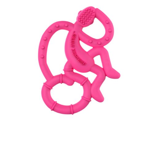 Matchstick Monkey Mini Teether - Pink