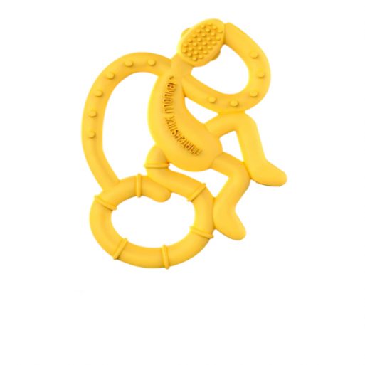 Matchstick Monkey Mini Teether - Yellow