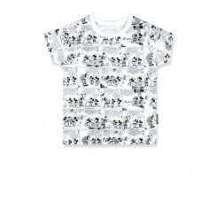 Little Palmerhaus Printed Tee 1years - Mickey Comic Black