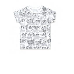 Little Palmerhaus Printed Tee 6-12m - Mickey Comic Grey