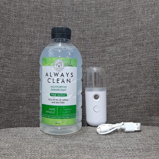 Nano Mist Sprayer + Always Disinfectant 500ml