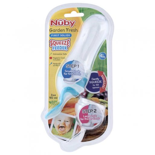 Nuby GF Squeeze Feeder - Blue