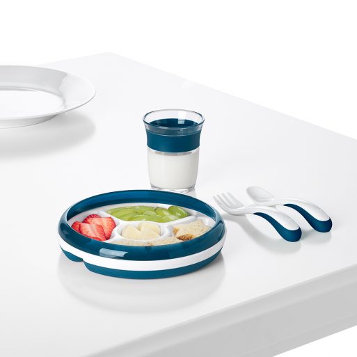 OXO Tot Divided Plate Navy