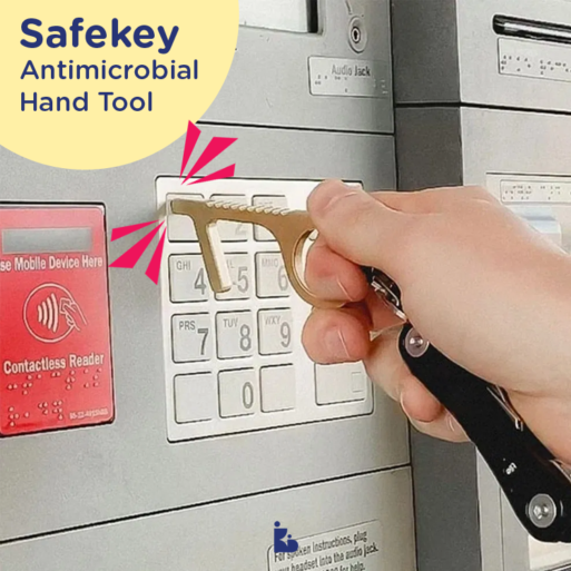 Safekey Antimicrobial Hand Tool - Silver