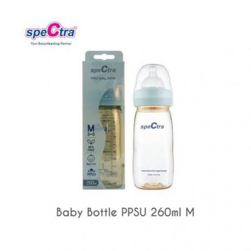 Spectra PPSU Baby Bottle Wide Neck 260ml (M)