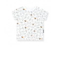 Little Palmerhaus Printed Tee 4years - Strike A Pose Pooh Mustard