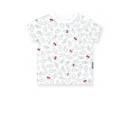 Little Palmerhaus Printed Tee 1years - Strike A Pose Pooh Red