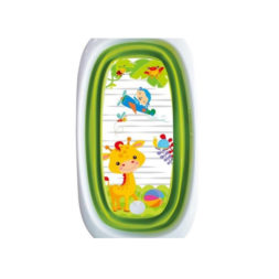 Right Start Folding Bath Tub - Green Giraffe