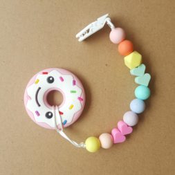 Bright Chewelry Teether - Cutes Donut Pink