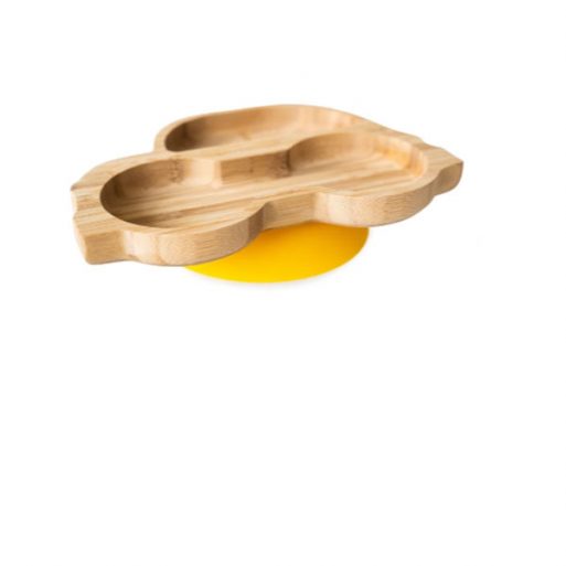 Ecorascals Bamboo Car Plate - Yellow