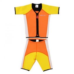 Cheekaaboo Kiddy Twinwet Suit - Orange Yellow L(6-8y)