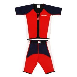 Cheekaaboo Kiddy Twinwet Suit - Red Navy Blue L(6-8y)