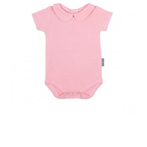 Little Palmerhaus Bodysuit Collar Girl 3m - Pink