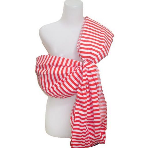 Cute Baby Sling Red White Stripe