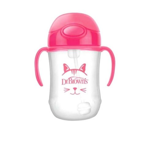 Dr.Brown Baby's First Straw Cup 270ml - Pink