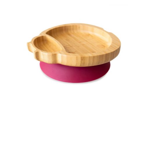 Ecorascals Bamboo Ladybird Plate - Magenta