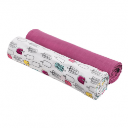 Swaddle Blanket Oh so Soft Luxury Muslin - Popsicles Cherry