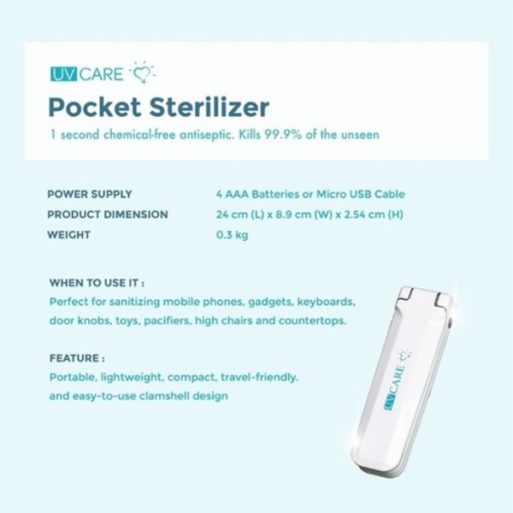 UV Care Pocket Sterilizer - White