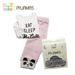 Royal Bebe Long Sleeve Pajamas (6m ) - Eat Sleep