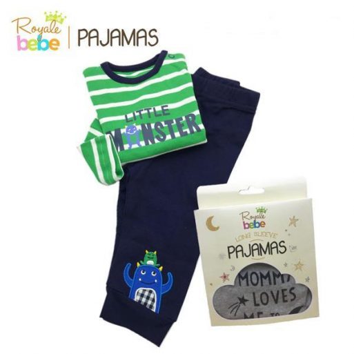 Royal Bebe Long Sleeve Pajamas (6m ) - Little Monster