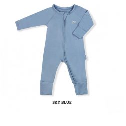 Little Palmerhaus Baby Sleepsuit 24m - Sky Blue