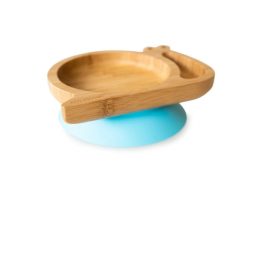 Ecorascals Bamboo Snail Plate - Blue