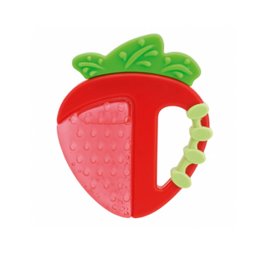 Chicco Fresh Relax Teething Ring (4m ) - Strawberry