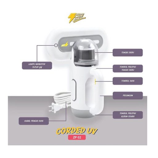 Zuupermum Corded UV Vacum Cleaner ZP-02