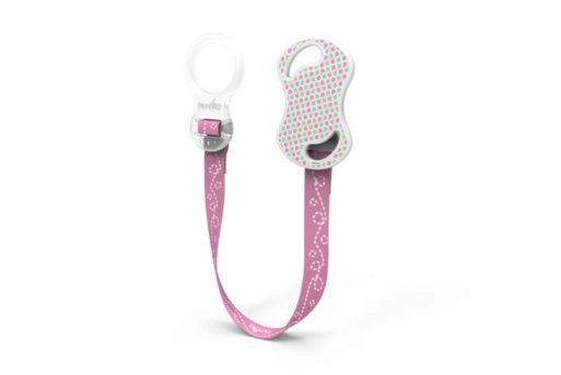 Nuvita Pacifier Holder with Ring - Pink