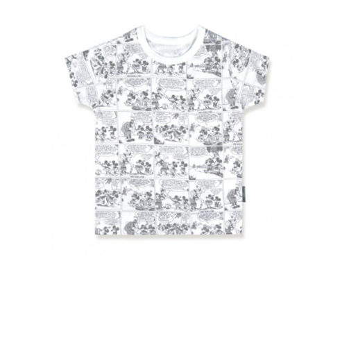 Little Palmerhaus Printed Tee 3years - Mickey Comic Grey