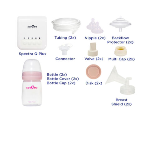 Spectra Qplus Electric Breast Pump - Pink Sakura