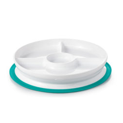 OXO Tot Stick & Stay Suction Divided Plate - Teal