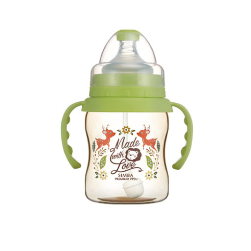 Simba Dorothy Wonderland PPSU Wide Feeding Bottle 200ml With Handle - Green