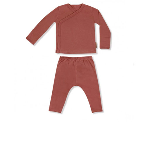 Little Palmerhaus Baby Kimono 6m - Brick