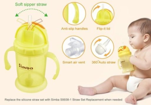 Simba Flip-It Straw Training Cup 240ml