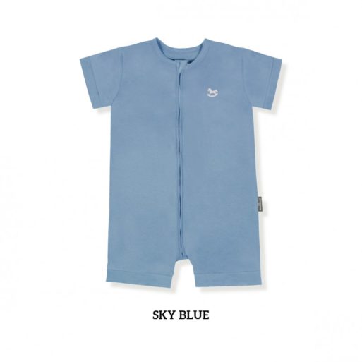 Little Palmerhaus Zippy Playsuit 6-12m - Sky Blue