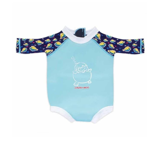 Cheekaaboo Snugbabes Suit - Light Blue / Puffer Fish L(18-30m)