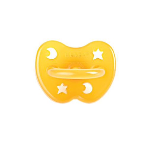 Hevea Natural Rubber Star & Moon Pacifier 3-36m