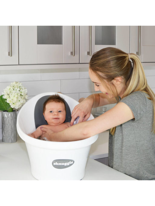 Shnuggle Bath - White Grey